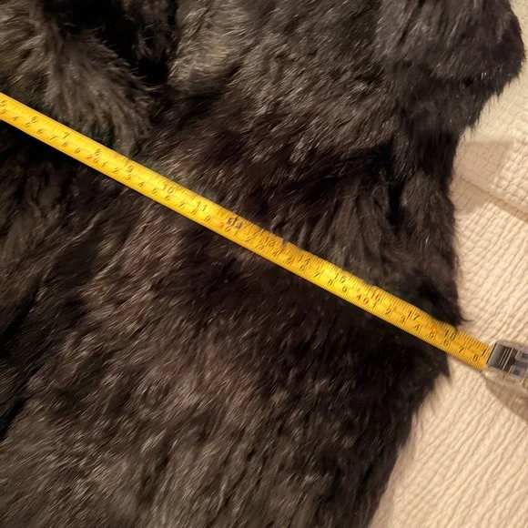 Black Rabbit Fur Vest - Picture 10 of 12